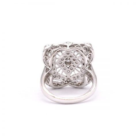 Edwardian Style Diamond Cocktail Ring