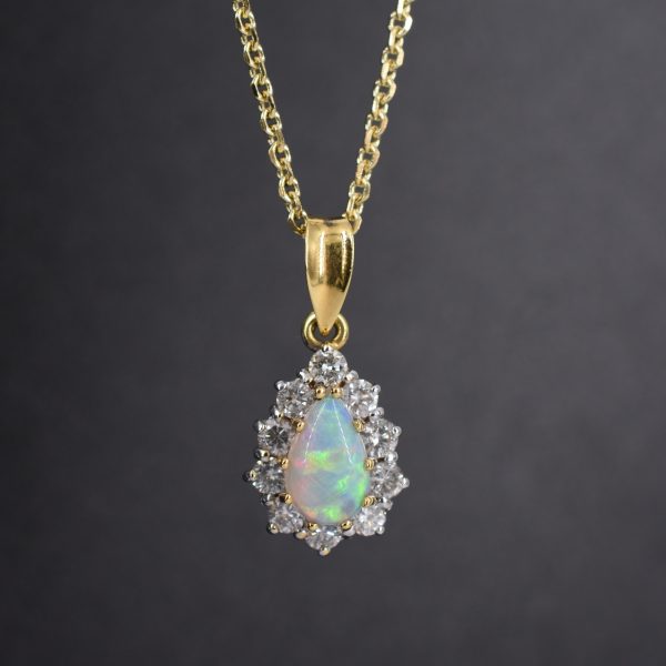 Opal & Diamond Necklace