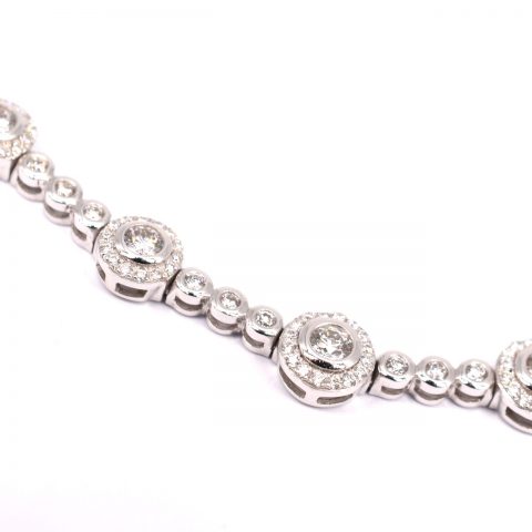 Diamond Halo Necklace