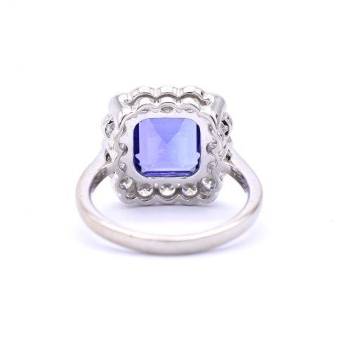 Tanzanite & Diamond Cluster Ring