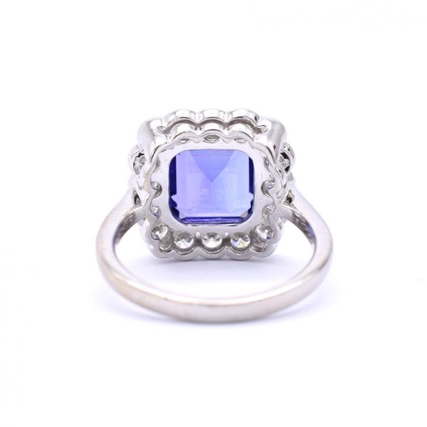 Tanzanite & Diamond Cluster Ring