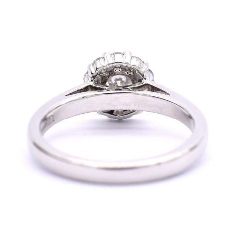 Diamond Flower Cluster Ring