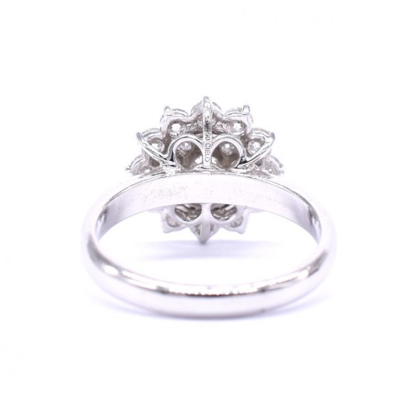 Diamond Flower Cluster Ring