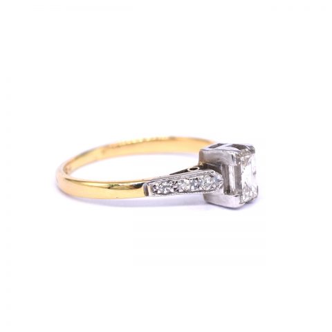 Vintage Emerald Cut Diamond Ring