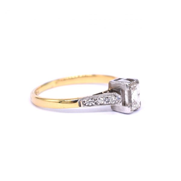 Vintage Emerald Cut Diamond Ring