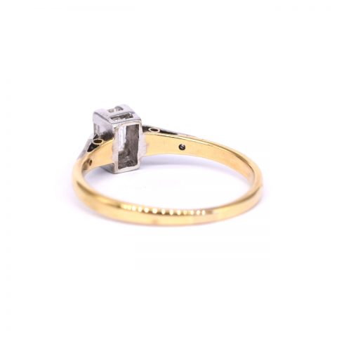 Vintage Emerald Cut Diamond Ring