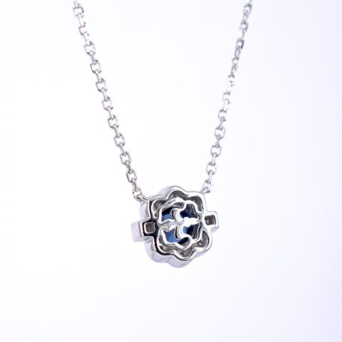 Sapphire & Diamond Deco Necklace