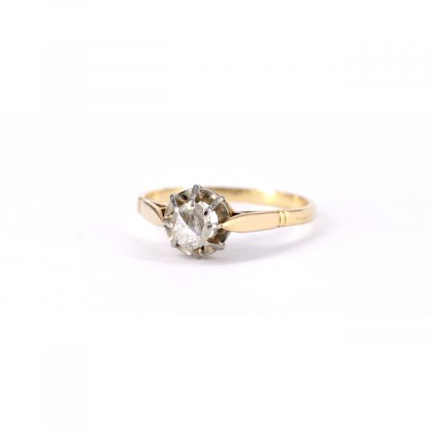 Antique Rose Cut Diamond Ring