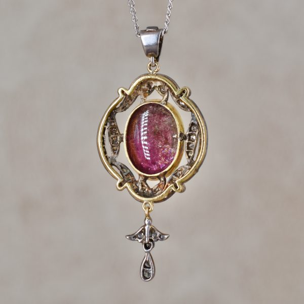 Tourmaline & Diamond Nouveau Necklace