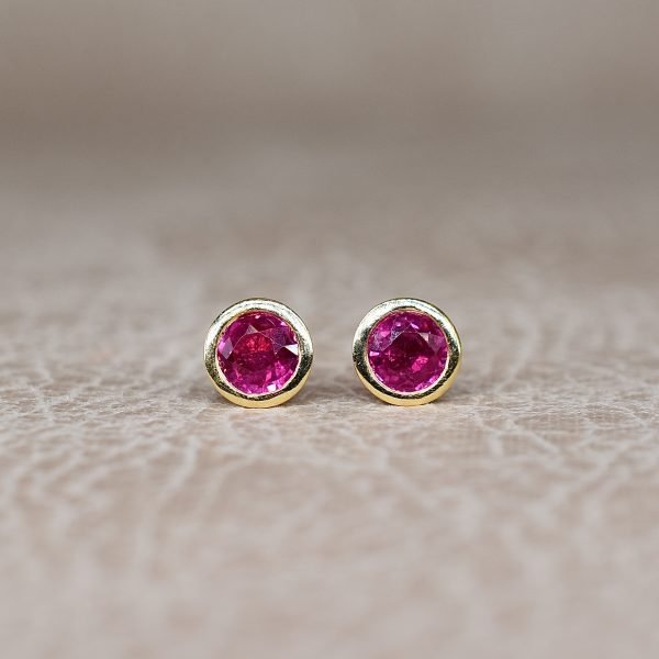 Ruby Rubover Stud Earrings