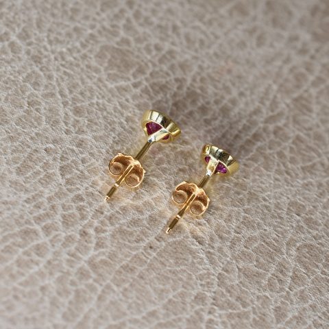 Ruby Rubover Stud Earrings