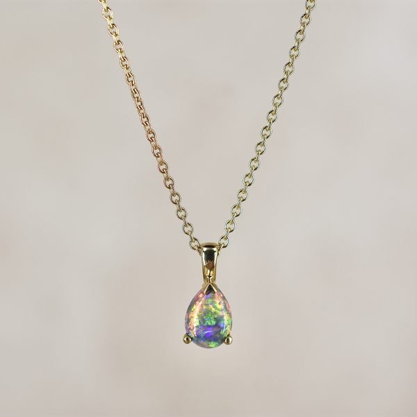 Opal Tear Drop Necklace