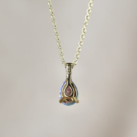 Opal Tear Drop Necklace