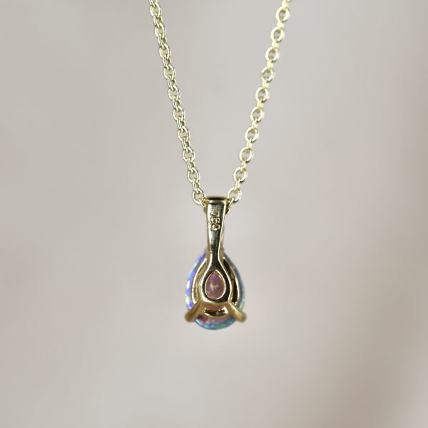 Opal Tear Drop Necklace