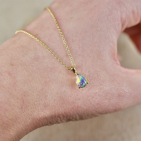 Opal Tear Drop Necklace
