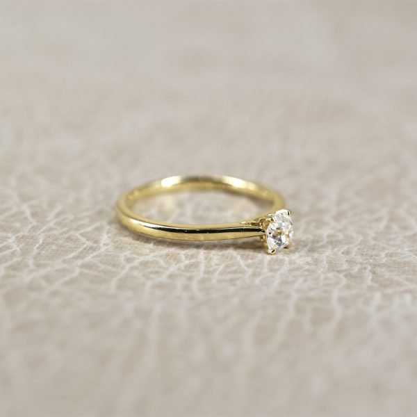 Remounted Old Mine 0.30ct Diamond Solitaire