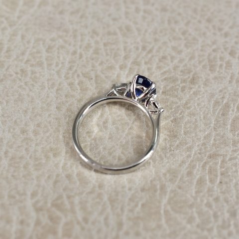 Sapphire & Pear Cut Diamond Trilogy