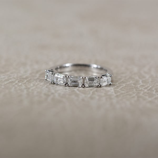 Emerald Cut 1.55ct Diamond Band