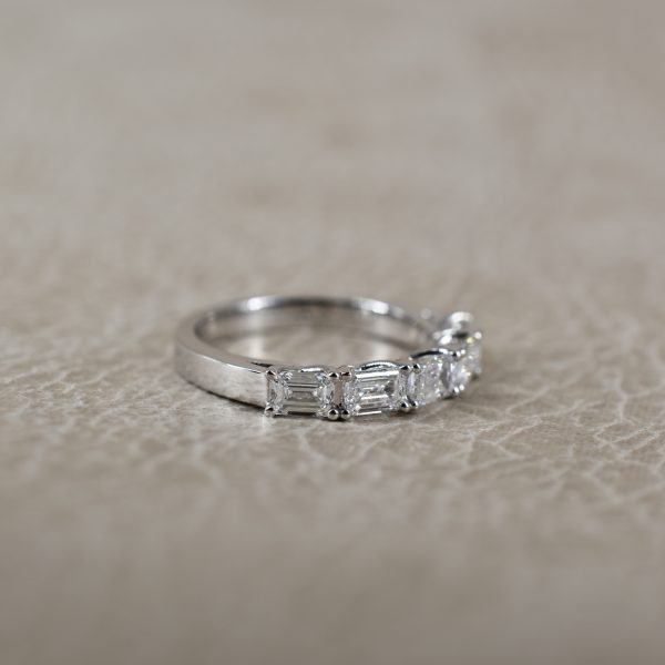 Emerald Cut 1.55ct Diamond Band