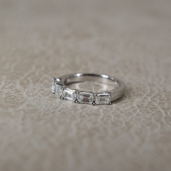 Emerald Cut 1.55ct Diamond Band