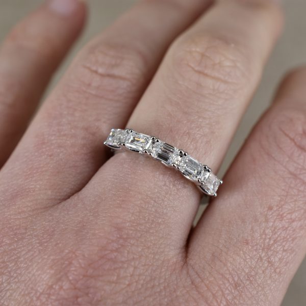 Emerald Cut 1.55ct Diamond Band