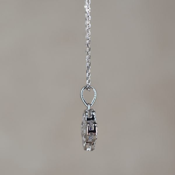 Sapphire & Diamond Clover Necklace
