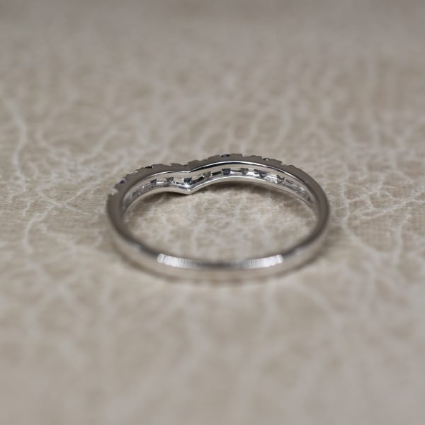 Sapphire & Diamond Wishbone Ring