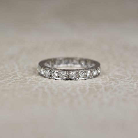 Vintage Diamond Full Eternity Ring