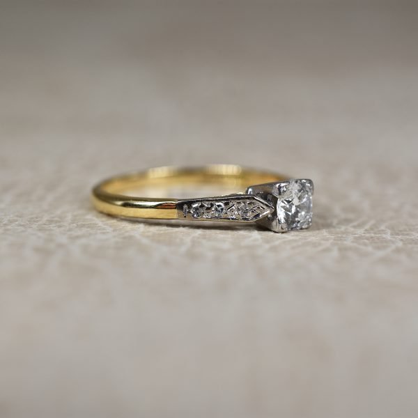 Art Deco Diamond Solitaire Ring