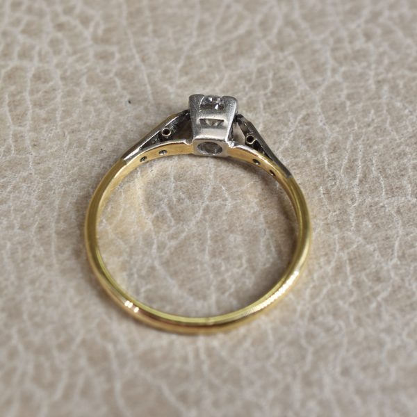 Art Deco Diamond Solitaire Ring