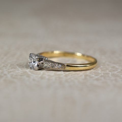 Art Deco Diamond Solitaire Ring