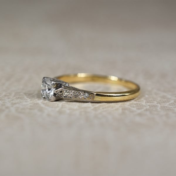 Art Deco Diamond Solitaire Ring