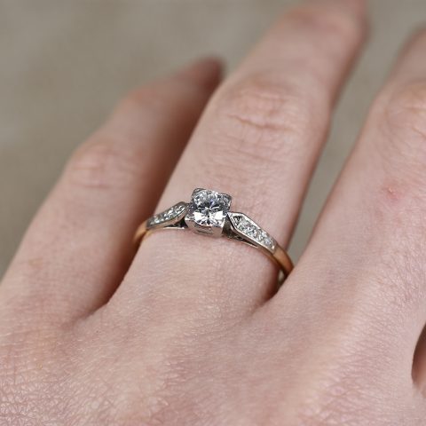 Art Deco Diamond Solitaire Ring