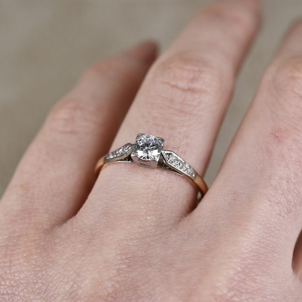Art Deco Diamond Solitaire Ring