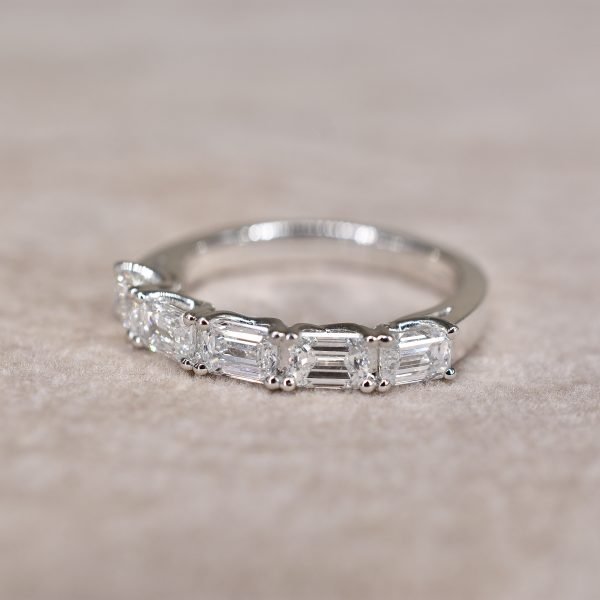 Emerald Cut 1.55ct Diamond Band