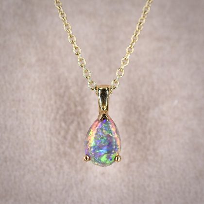 Opal Tear Drop Necklace