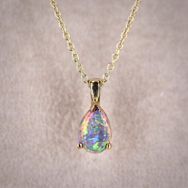 Opal Tear Drop Necklace