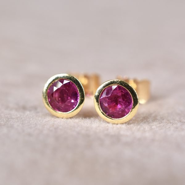 Ruby Rubover Stud Earrings