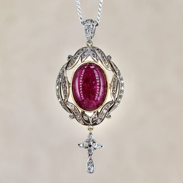 Tourmaline & Diamond Nouveau Necklace