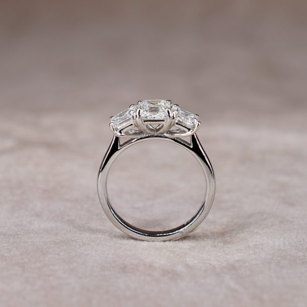 Asscher Cut 1.40ct Diamond Trilogy
