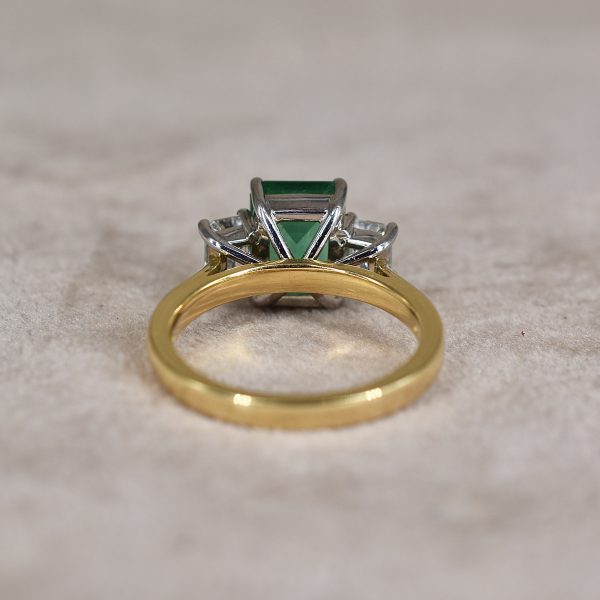 Emerald & Diamond Trilogy Ring
