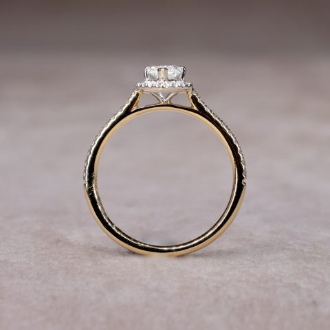 Marquise Cut Diamond Halo Ring