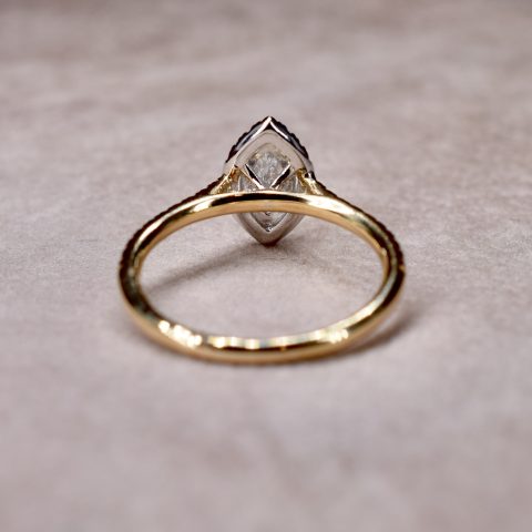 Marquise Cut Diamond Halo Ring