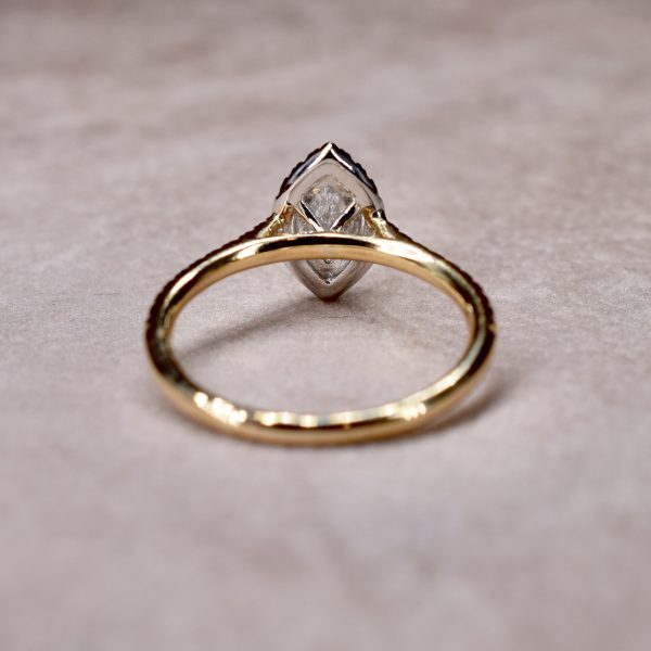 Marquise Cut Diamond Halo Ring