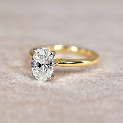 Oval 1.30ct Diamond Solitaire