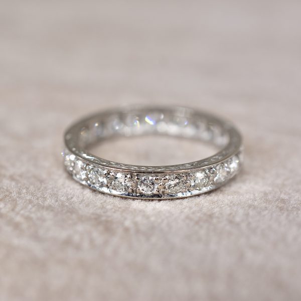 Vintage Diamond Full Eternity Ring