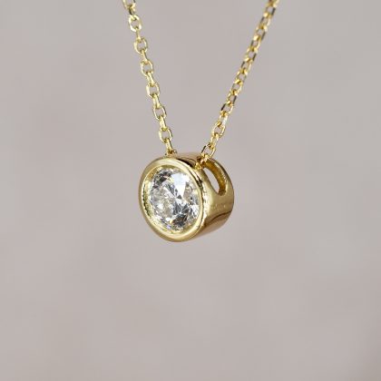0.50ct Diamond Solitaire Slider Pendant