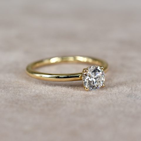 Round Brilliant 0.65ct Diamond Solitaire