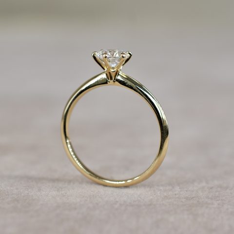 Round Brilliant 0.65ct Diamond Solitaire