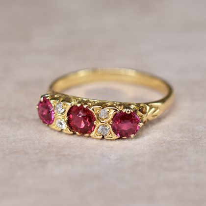 Edwardian Ruby & Diamond Ring